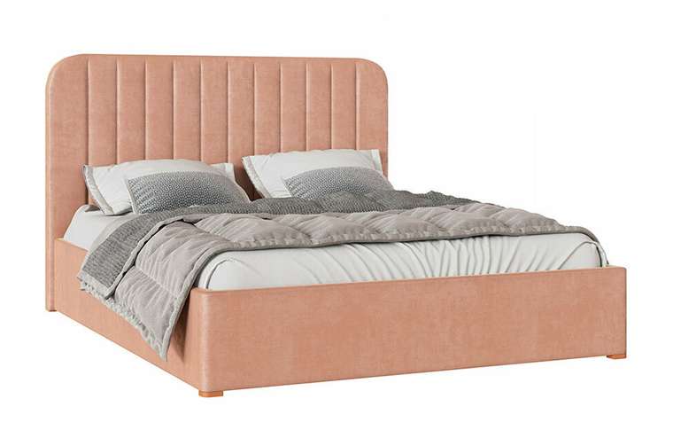 Кровать с подъемным механизмом Севелена 160х200 розового цвета