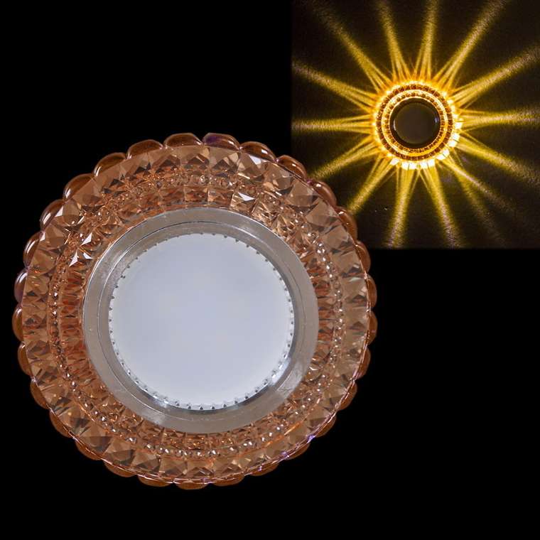 Встраиваемый светильник 11056-9.0-001LD MR16+LED3W TEA (полимер, цвет коричневый)