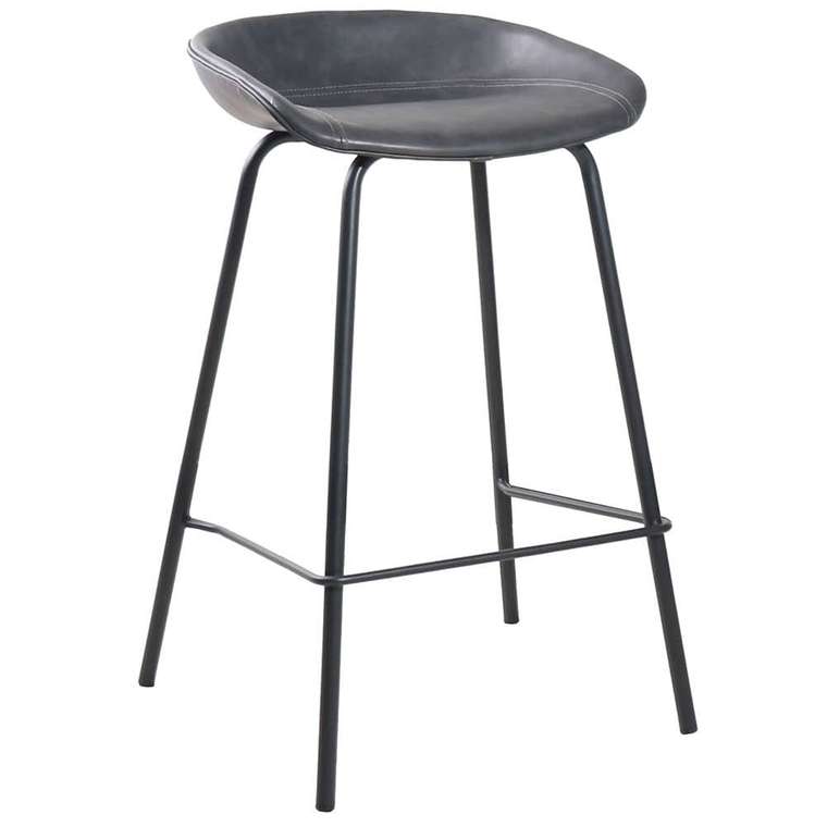 Полубарный стул Loft серого цвета