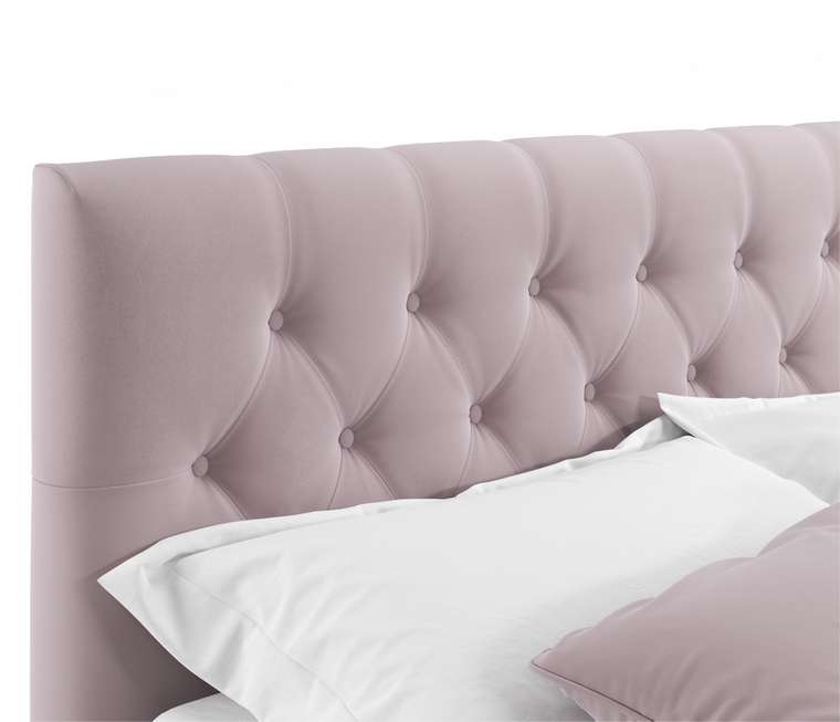Кровать Verona 140х200 с ортопедическим основанием серо-розового цвета