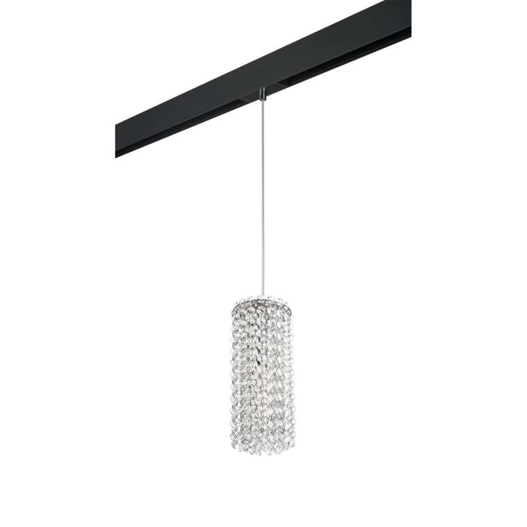 Светильник д/1-фазн трека CRISTALLO 1х40W G9 ХРОМ/ЧЕРНЫЙ (795324+595007)