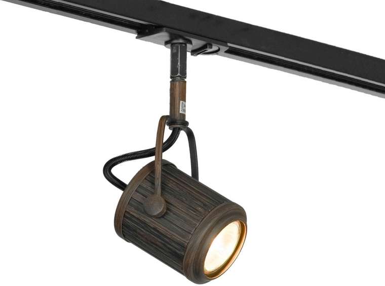 Трековый светильник однофазный 220V Lights Lussole Loft Clifton LSP-9131-TAW