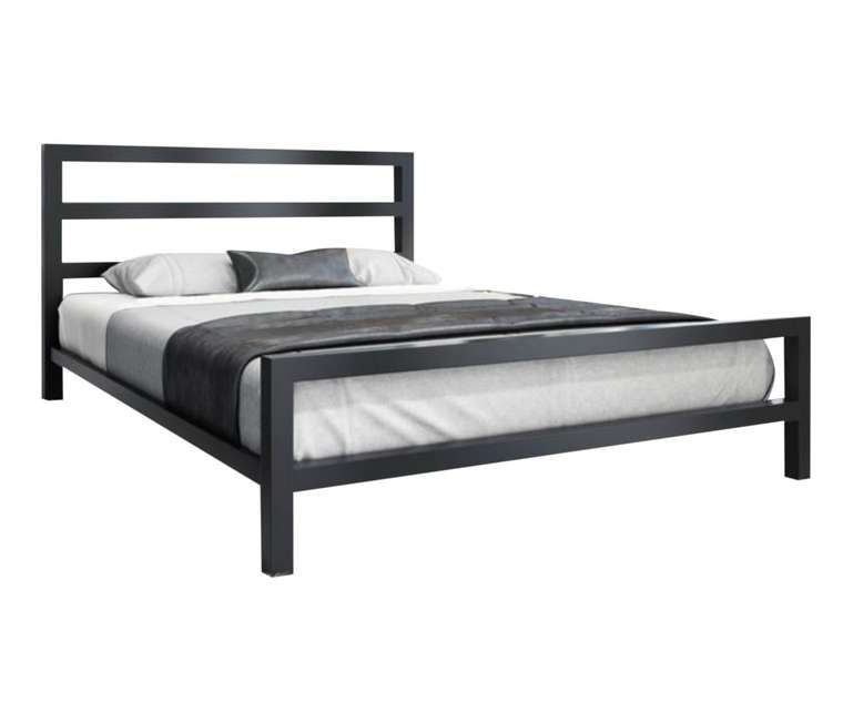 Кровать Аристо 140х200 черного цвета