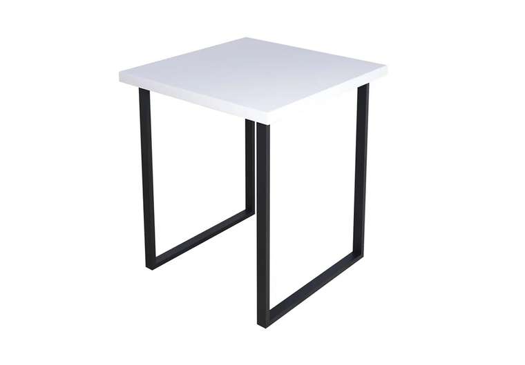 Стол обеденный Loft 60х60 черно-белого цвета