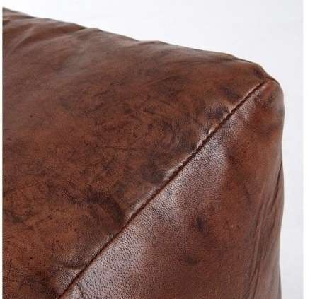 Пуф Hemma коричневого цвета