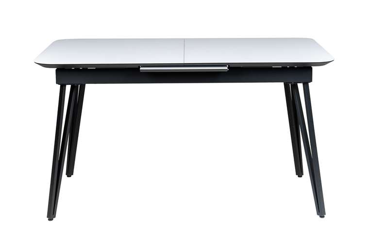 Раздвижной обеденный стол Диего 140 серо-черного цвета