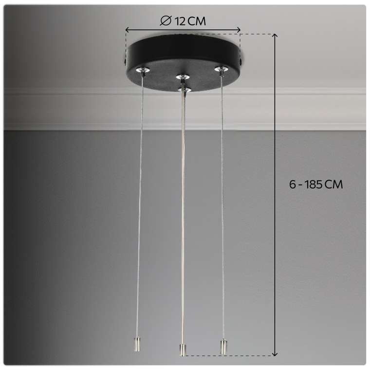 Citilux CL7001 Подвесная арматура Чёрная