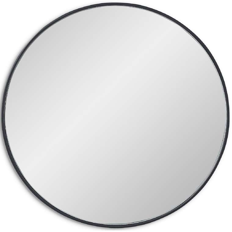 Настенное зеркало Ala L в раме черного цвета