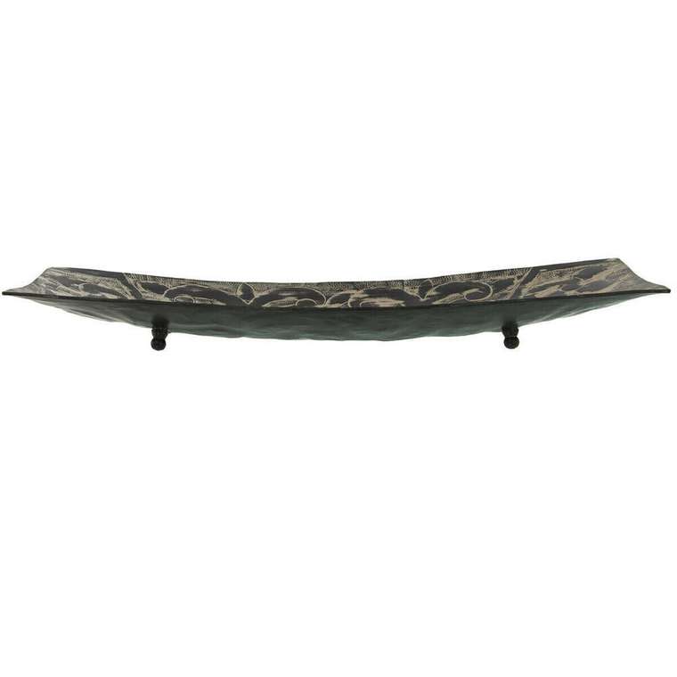 Блюдо Чёрный Металл 7 x 19 x 47
