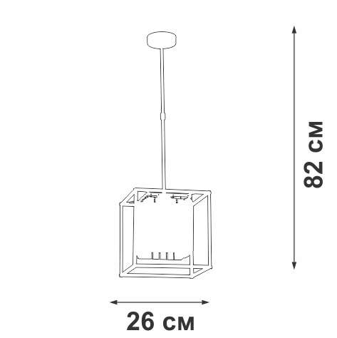 Подвесной светильник V5402-1/1PL (хрусталь, цвет прозрачный)