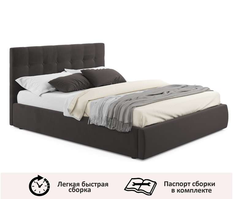 Кровать Selesta 160х200 черного цвета