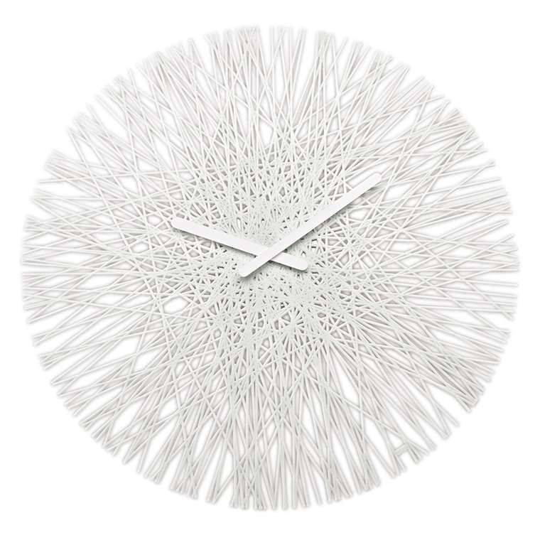 Часы настенные Silk белого цвета