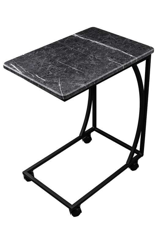 Приставной столик с изгибом Сallisto черного цвета