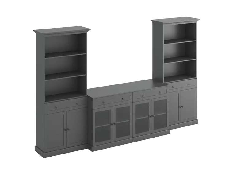 Композиция для гостиной Caprio g4 серого цвета