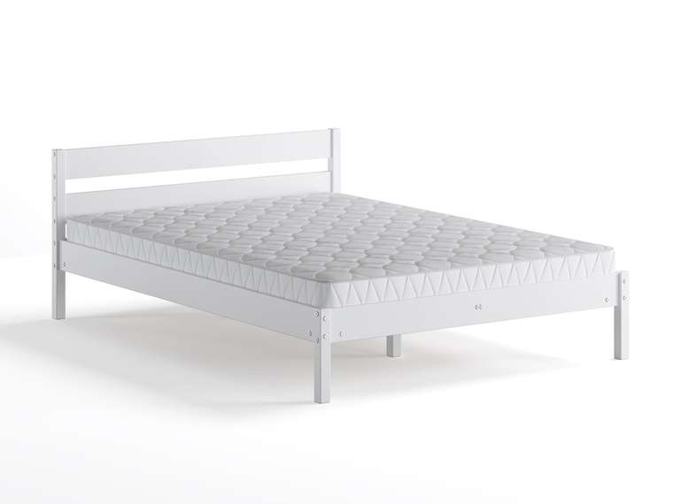 Кровать Мечта 120х200 белого цвета без подъемного механизма