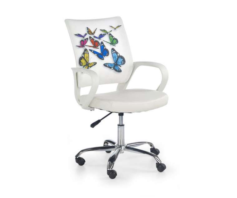 Кресло компьютерное Ibis Butterfly белого цвета
