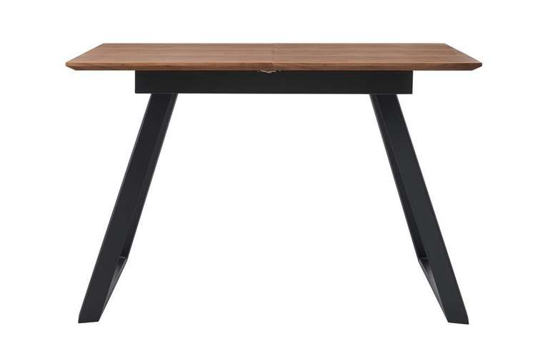 Обеденный раскладной стол со столешницей цвета орех