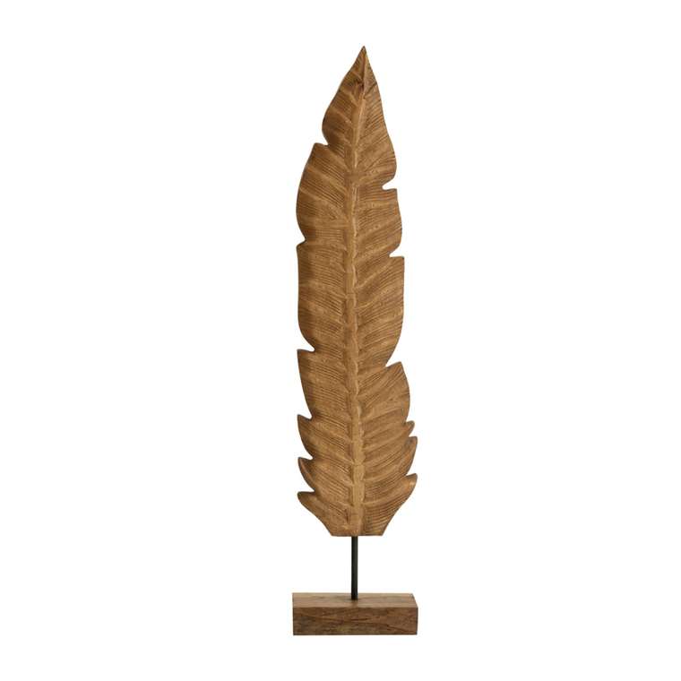 Декоративная фигурка лист Патта Тин бежевого цвета