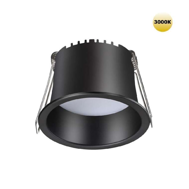 Встраиваемый светильник Tran 359233 (алюминий, цвет черный)