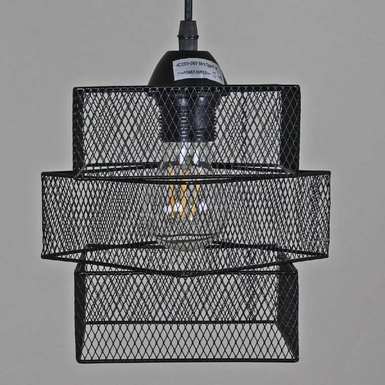 Подвесной светильник 03214-3.9-01 BK (металл, цвет черный)
