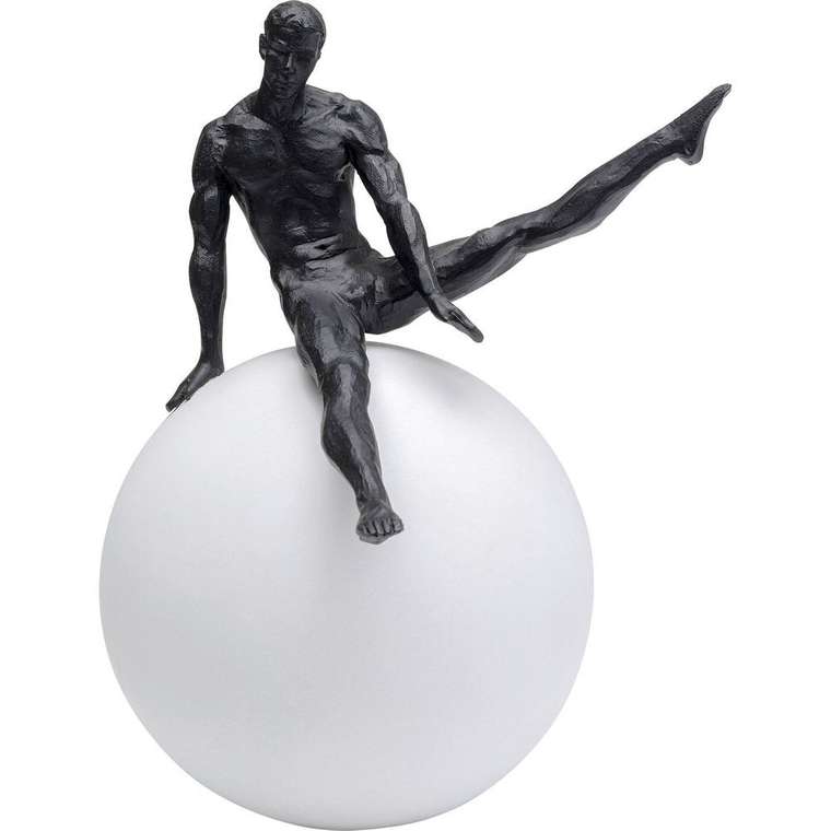 Статуэтка Athlet бело-черного цвета