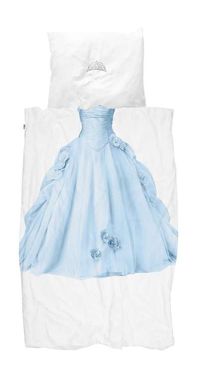  Комплект постельного белья Принцесса снежно-голубого цвета
