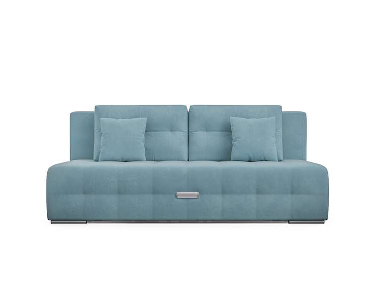 Прямой диван-кровать Марсель 4 голубого цвета