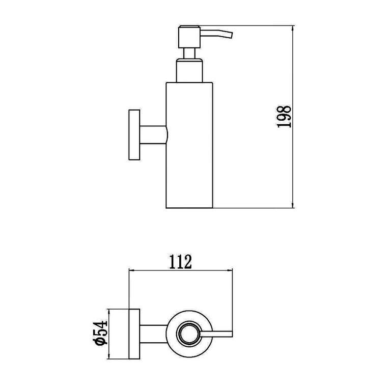Дозатор жидкого мыла Savol S-005631H-1, черный