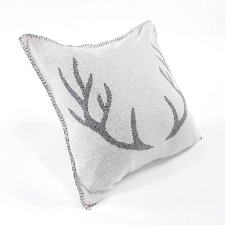 Подушка с орнаментом deer из хлопка