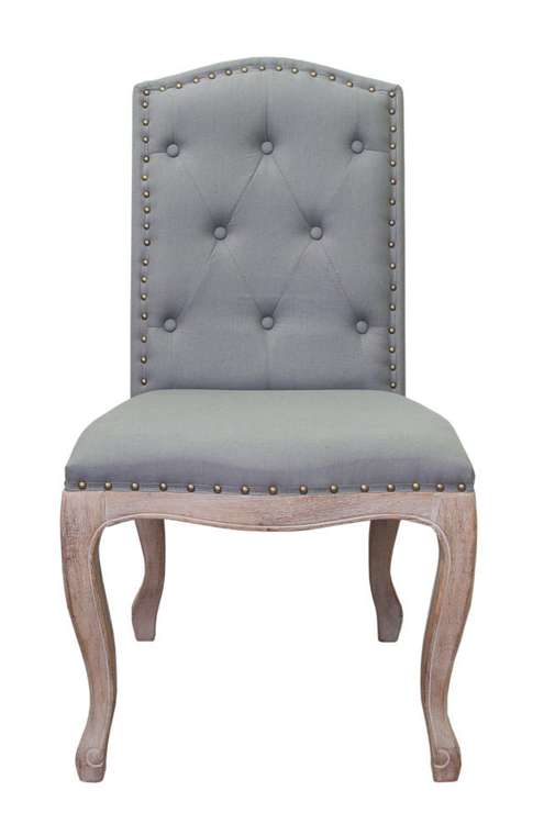 Обеденный стул Melis Grey с обивкой из льна