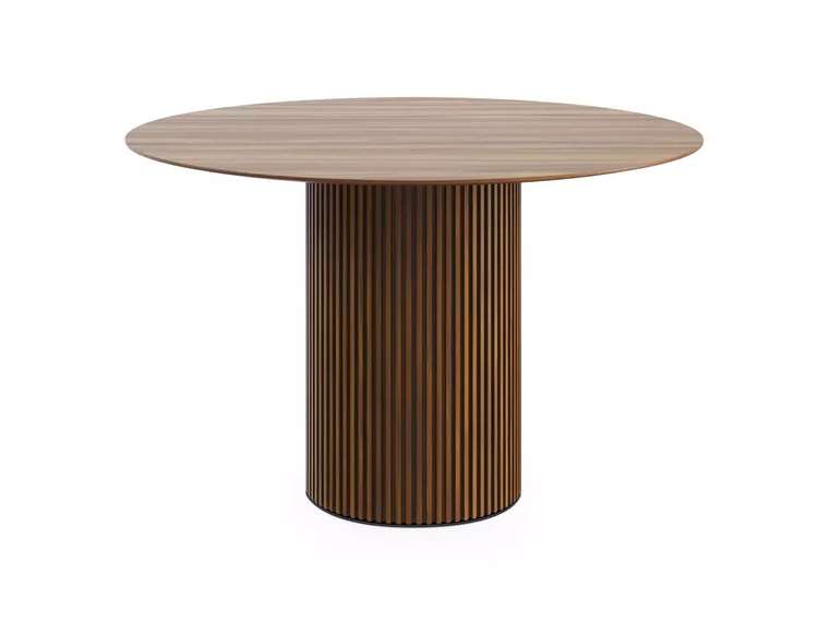 Стол обеденный Mono Stripe D120 коричнево цвета