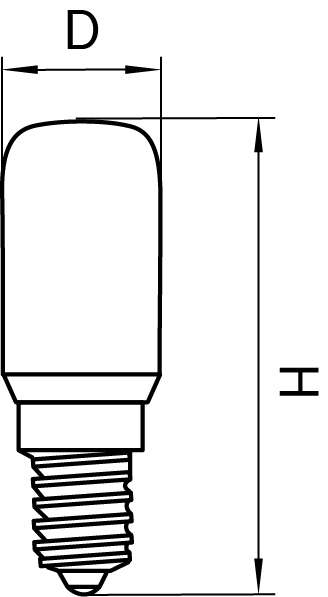 Лампа LED 220V T35 E14 9W=90W 950LM 360G CL 4000K 20000H капсульной формы