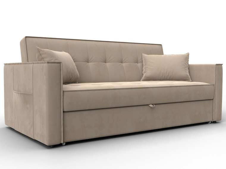 Диван-кровать Лига-104 L бежевого цвета