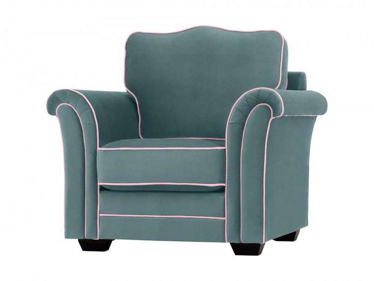 Кресло Sydney сине-зеленого цвета
