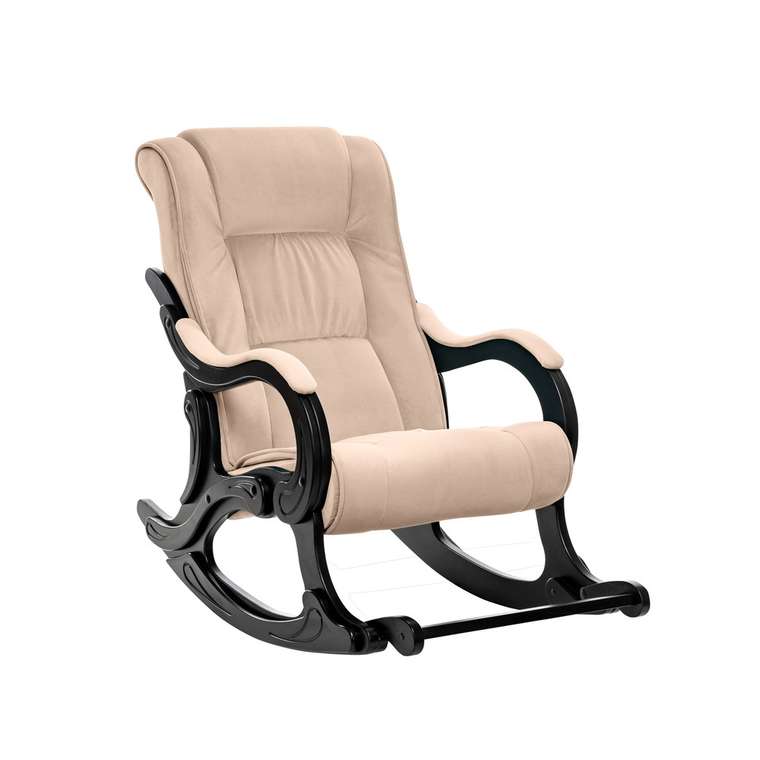 Кресло-качалка Модель 77 бежевого цвета