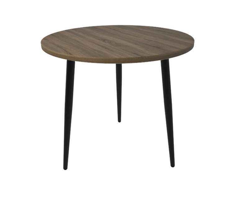 Обеденный стол Брайт со столешницей темно-коричневого цвета