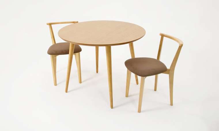 Обеденная группа Монте D100 коричневого цвета