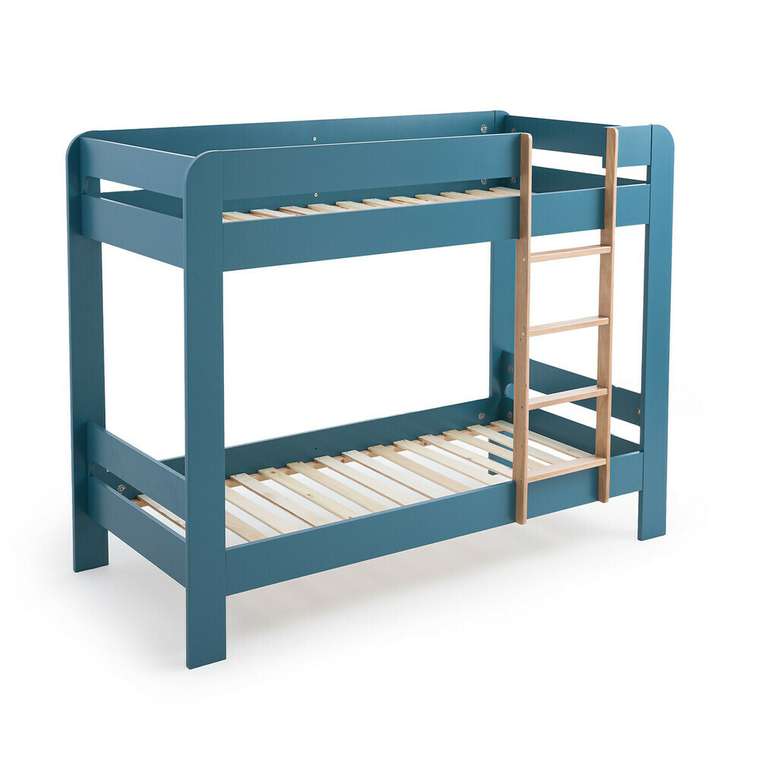 Двухъярусная кровать Tempo 90x190 синего цвета