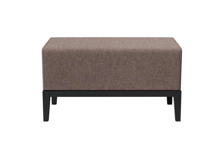 Банкетка Fjord 80 цвета капучино с черным основанием 