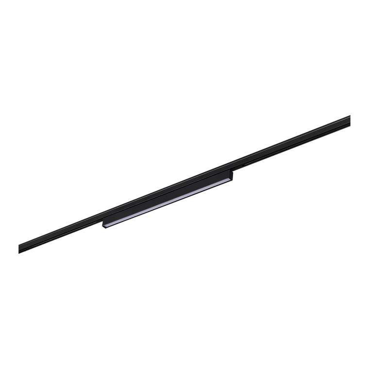 Магнитный трековый светильник Черный LED 1*8W 3000K 250Lm Ra&gt;80 100° IP20 L300xW10xH18 24V SUPER5