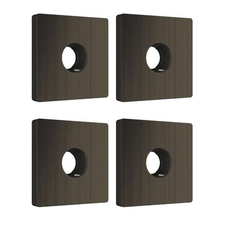 W1193012/ Накладка для TV розетки оконечной (бронзовый) - комплект 4 шт. W1193012 Встраиваемые механизмы серебряный рифленый