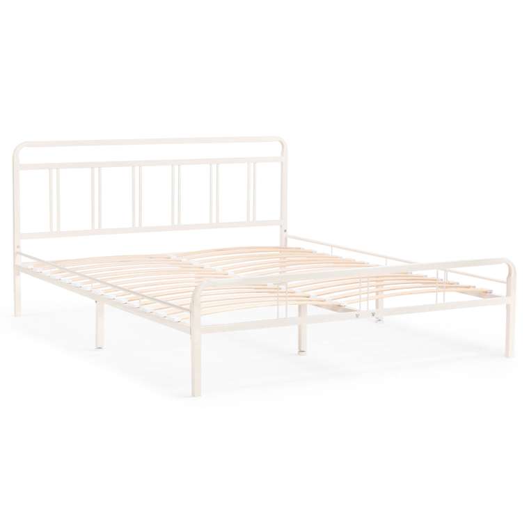 Кровать с основанием Рейк 160х200 белого цвета