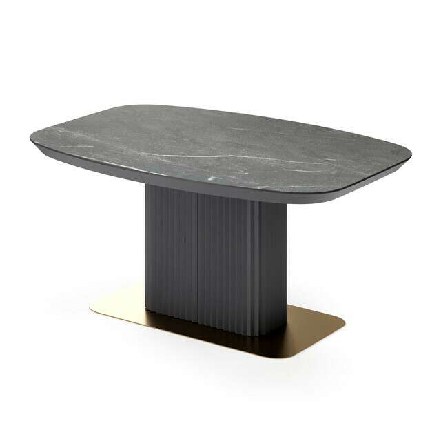 Раздвижной обеденный стол Гиртаб S черного цвета