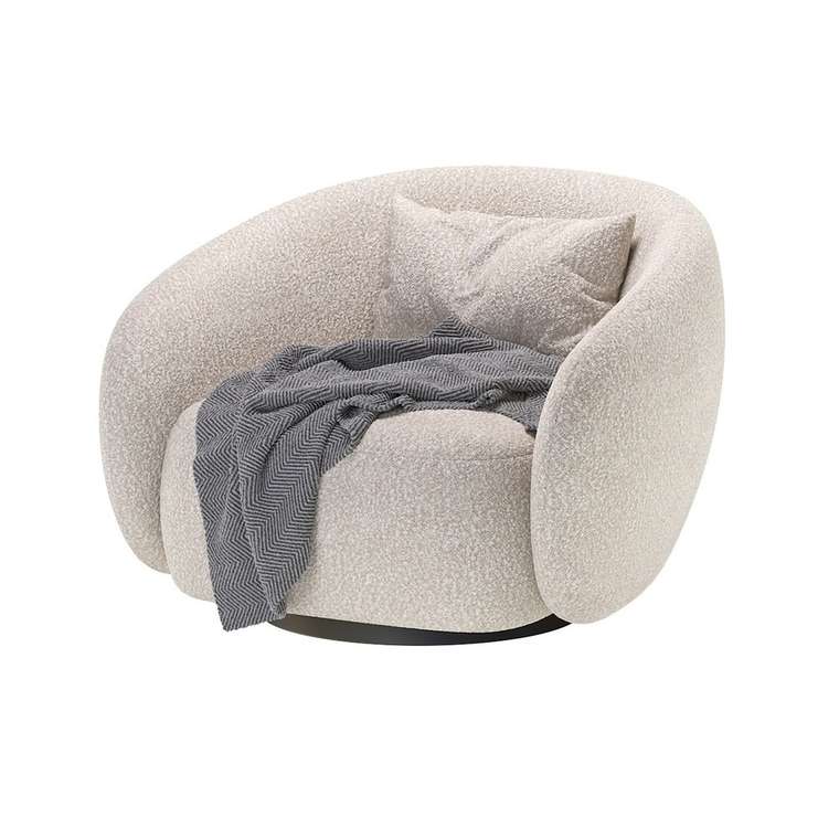 Кресло Lounge бежевого цвета