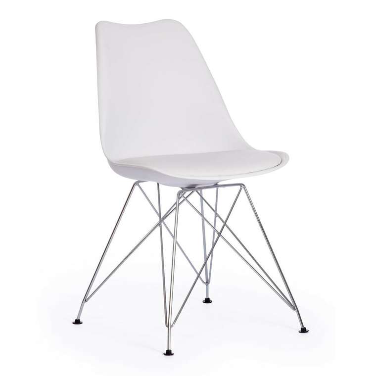 Стул Tulip Iron Chair белого цвета