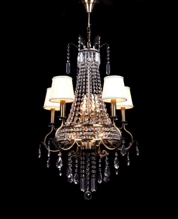 Хрустальная подвесная люстра Lumina Deco Belloto LDP 10581 MD