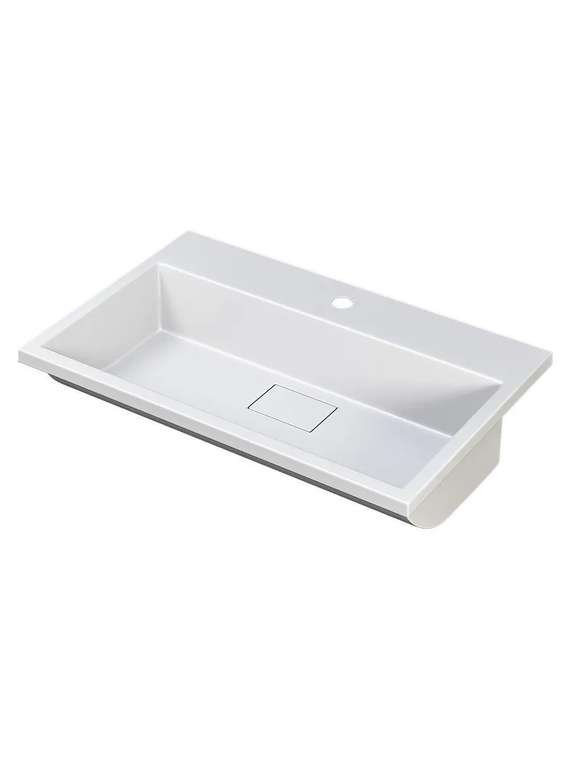 Раковина накладная Uperwood Barsa прямоугольная 70х45 см