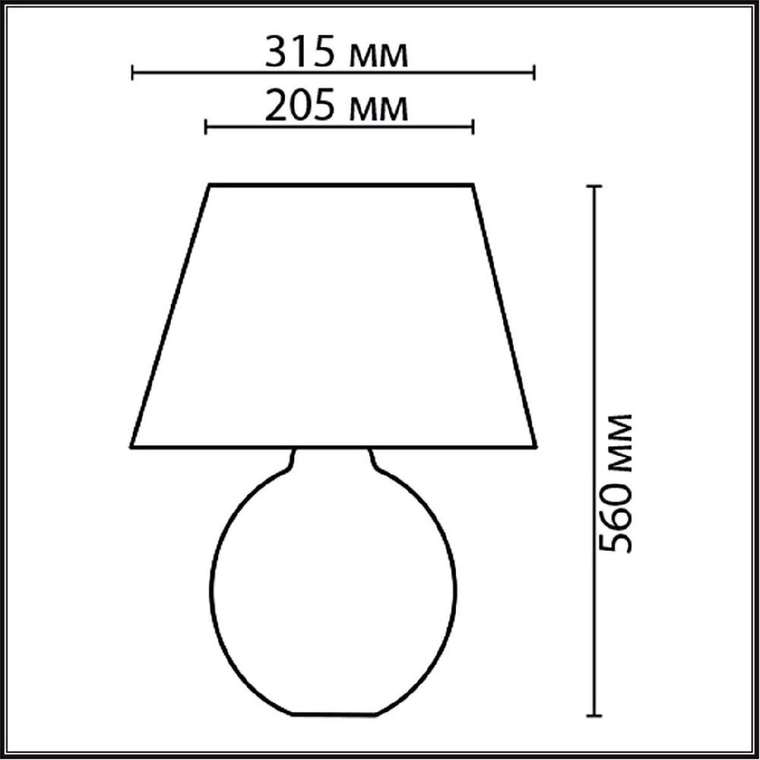 Настольная лампа Moderni 8134/1T (ткань, цвет бежевый)