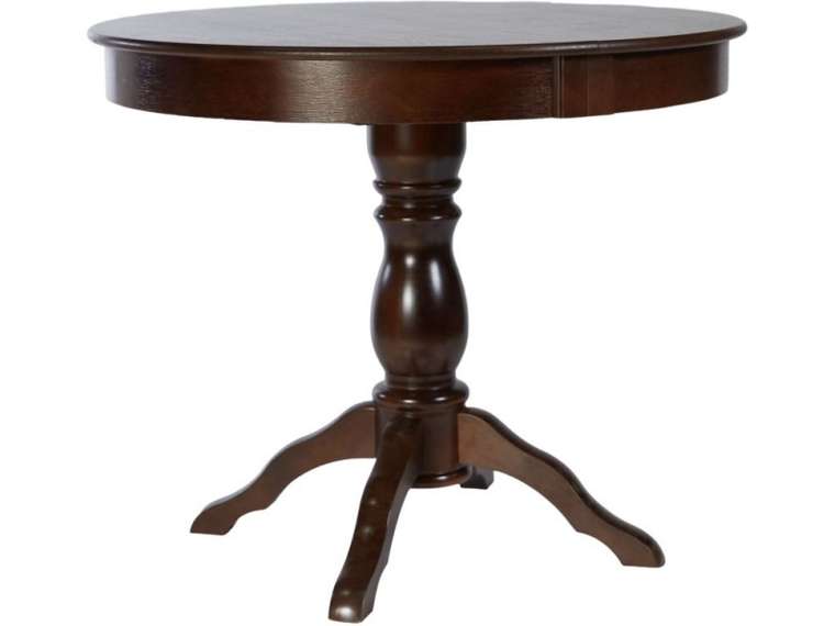 Раздвижной обеденный стол Гелиос темно-коричневого цвета