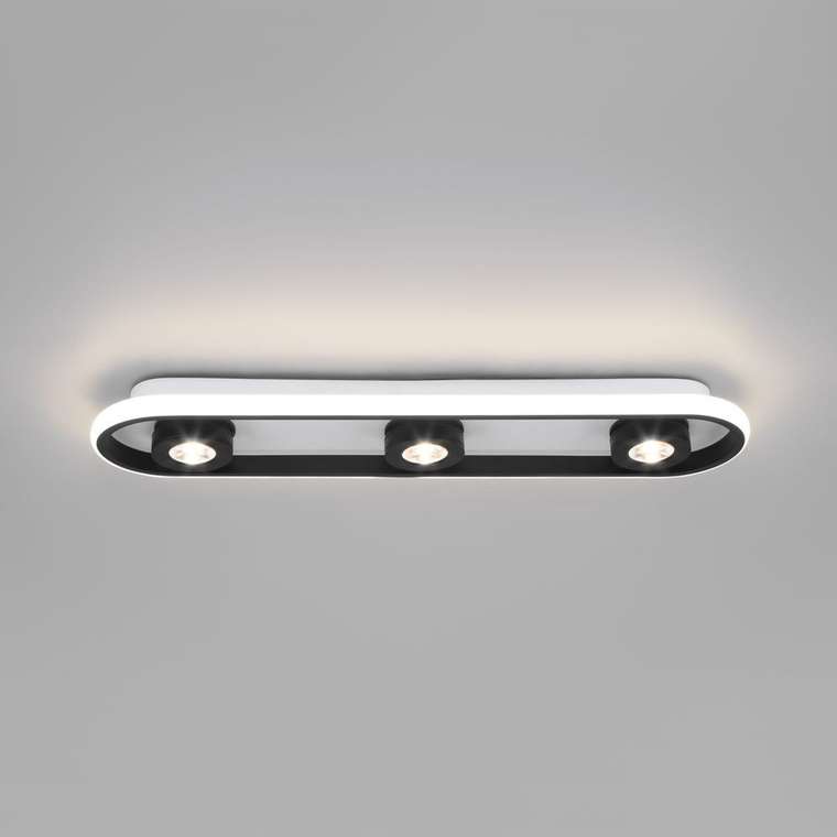Потолочный светодиодный светильник 20123/3 LED белый/черный Slam